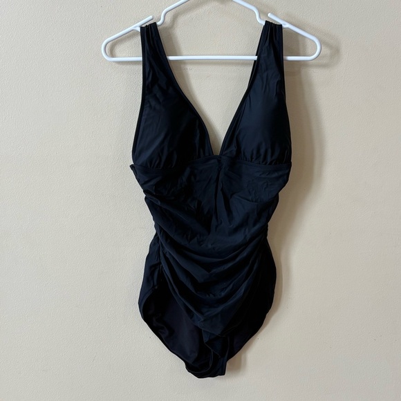 J Crew Ruched V-neck one-piece swimsuit - Picture 4 of 7